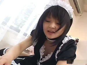 Naughty maid Miku Hoshino services one of the hung hotel visitors
