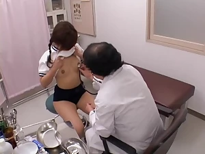 Gyno spy video with horny doctor fingering an asian pussy